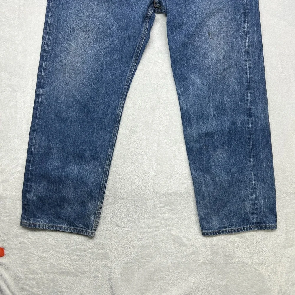 Levi's 501XX Jeans Men's Blue Denim Pockets Classic Straight Button Fly‎ - 38X29